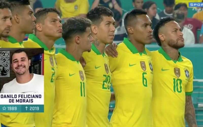 Filho de Cafu recebe homenagem da Seleção Brasileira