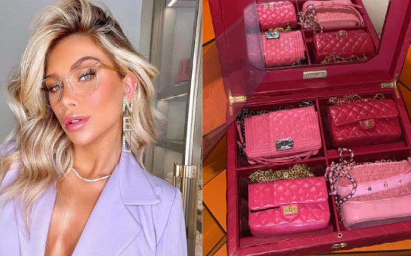 Flavia Pavanelli compra kit de bolsas Chanel avaliado em R$ 139 mil