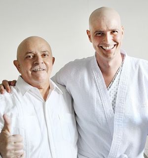 Em tratamento contra o câncer, Lula e Gianecchini se encontram em hospital